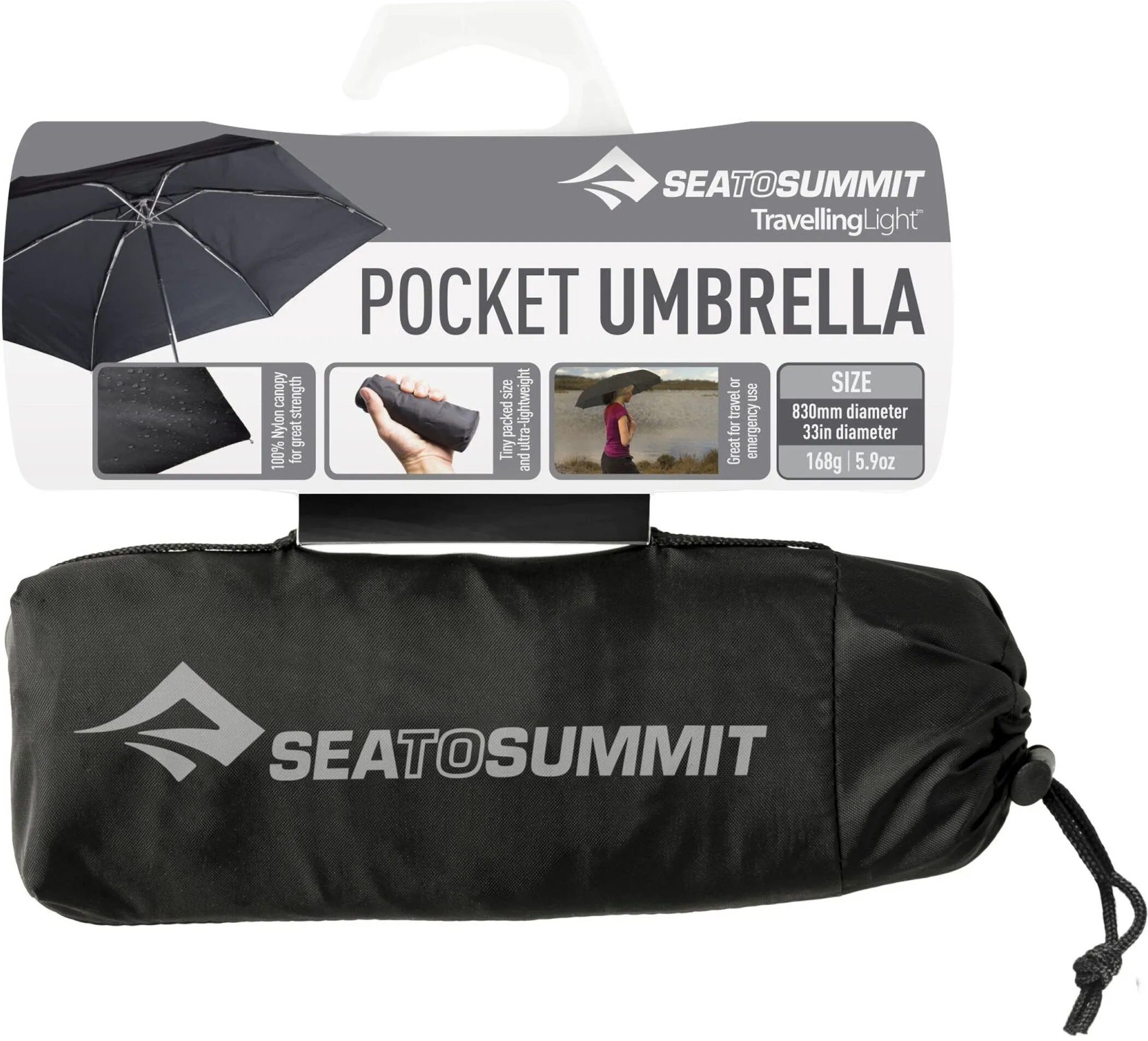 Regenschutz Mini Umbrella Black