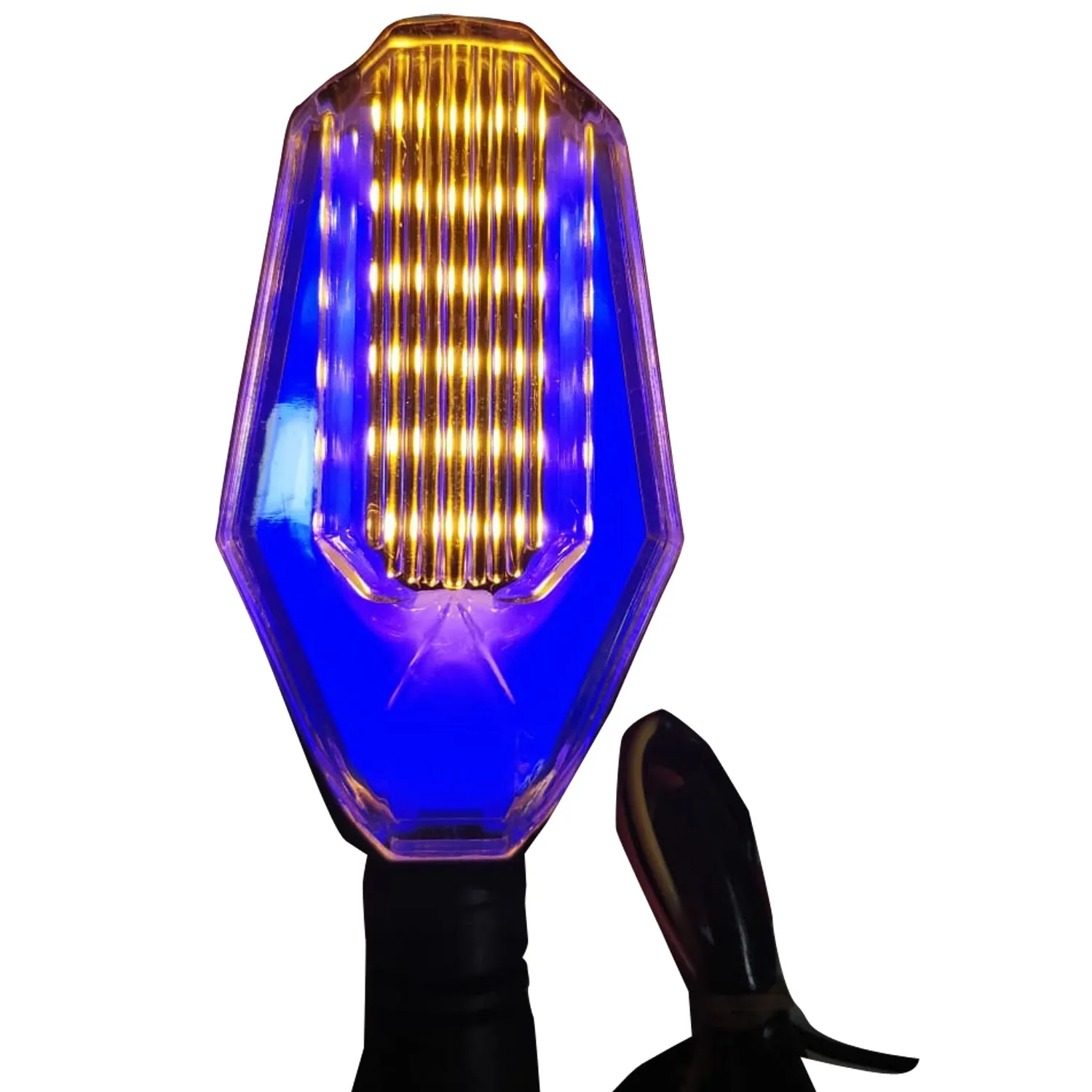 R.J.VON - Bike Indicator Double Colour Flashing Blue/Red (Pack of 2 Pcs)