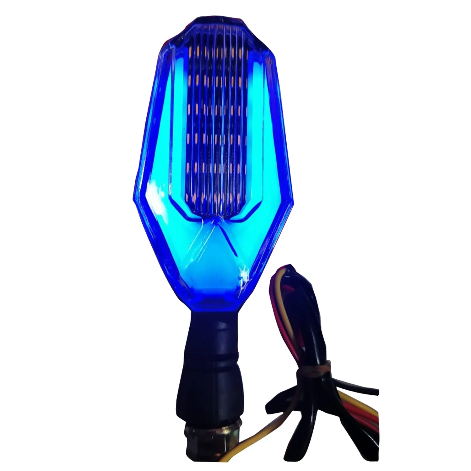 R.J.VON - Bike Indicator Double Colour Flashing Blue/Red (Pack of 2 Pcs)