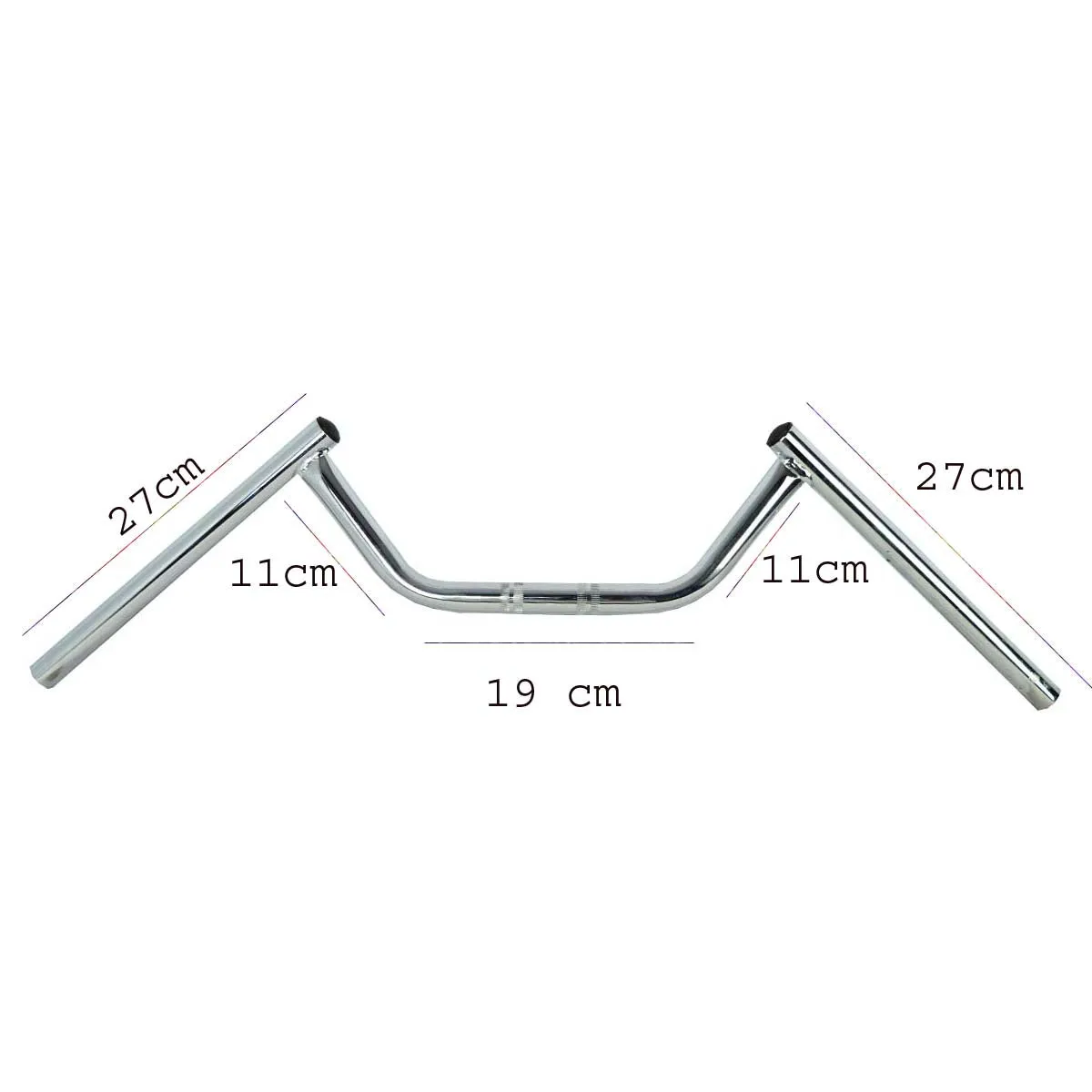 R.J.VON Bike Modify Handlebar Rod U shape Chrome
