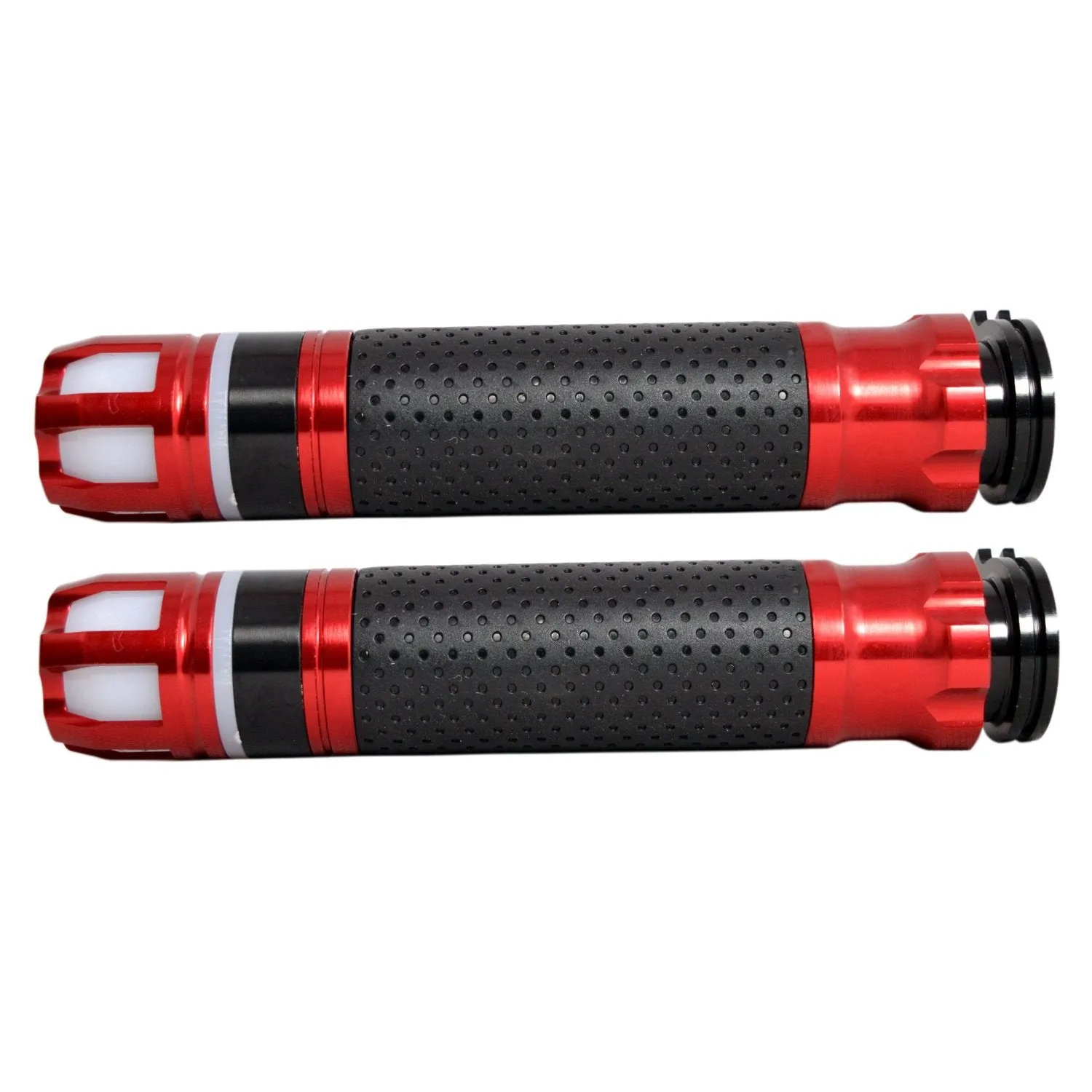 R.J.Von Hand Grip with End Bar LED Light (Pack of 2)