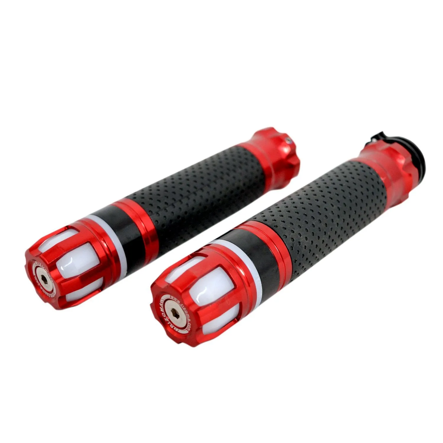 R.J.Von Hand Grip with End Bar LED Light (Pack of 2)