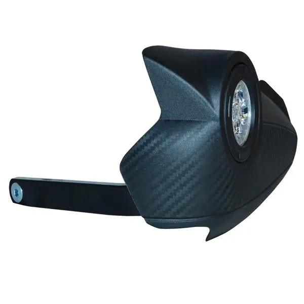R.J.VON Handlebar Hand Guard Protector with 4 Led Fog Lamp