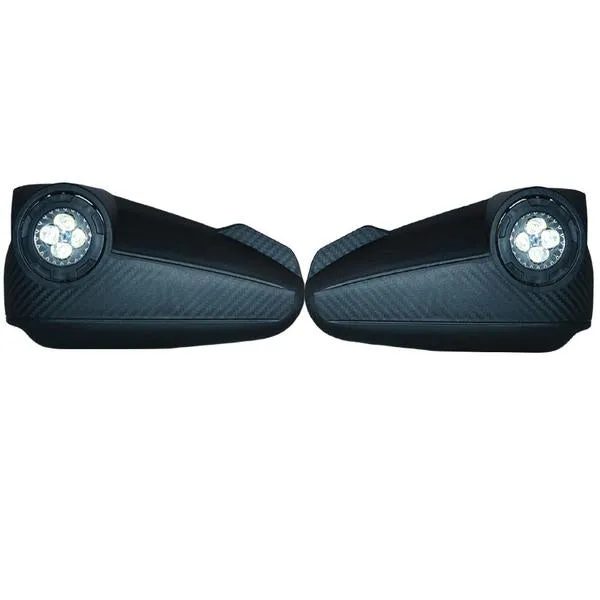 R.J.VON Handlebar Hand Guard Protector with 4 Led Fog Lamp