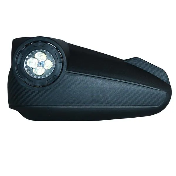 R.J.VON Handlebar Hand Guard Protector with 4 Led Fog Lamp