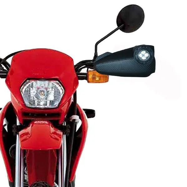 R.J.VON Handlebar Hand Guard Protector with 4 Led Fog Lamp