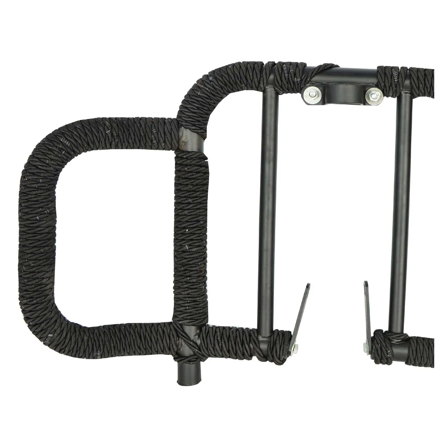 R.J.VON Heavy Quality Leg Guard with Wrap Black Rope
