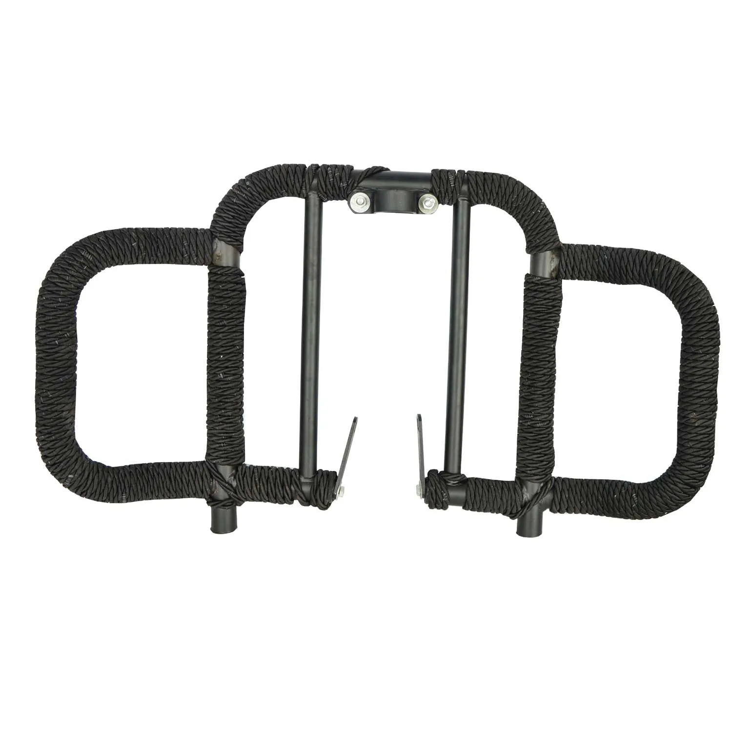 R.J.VON Heavy Quality Leg Guard with Wrap Black Rope