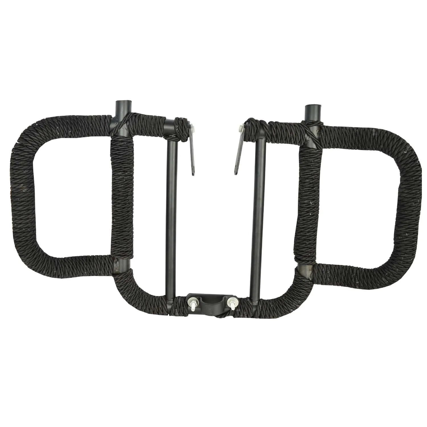 R.J.VON Heavy Quality Leg Guard with Wrap Black Rope