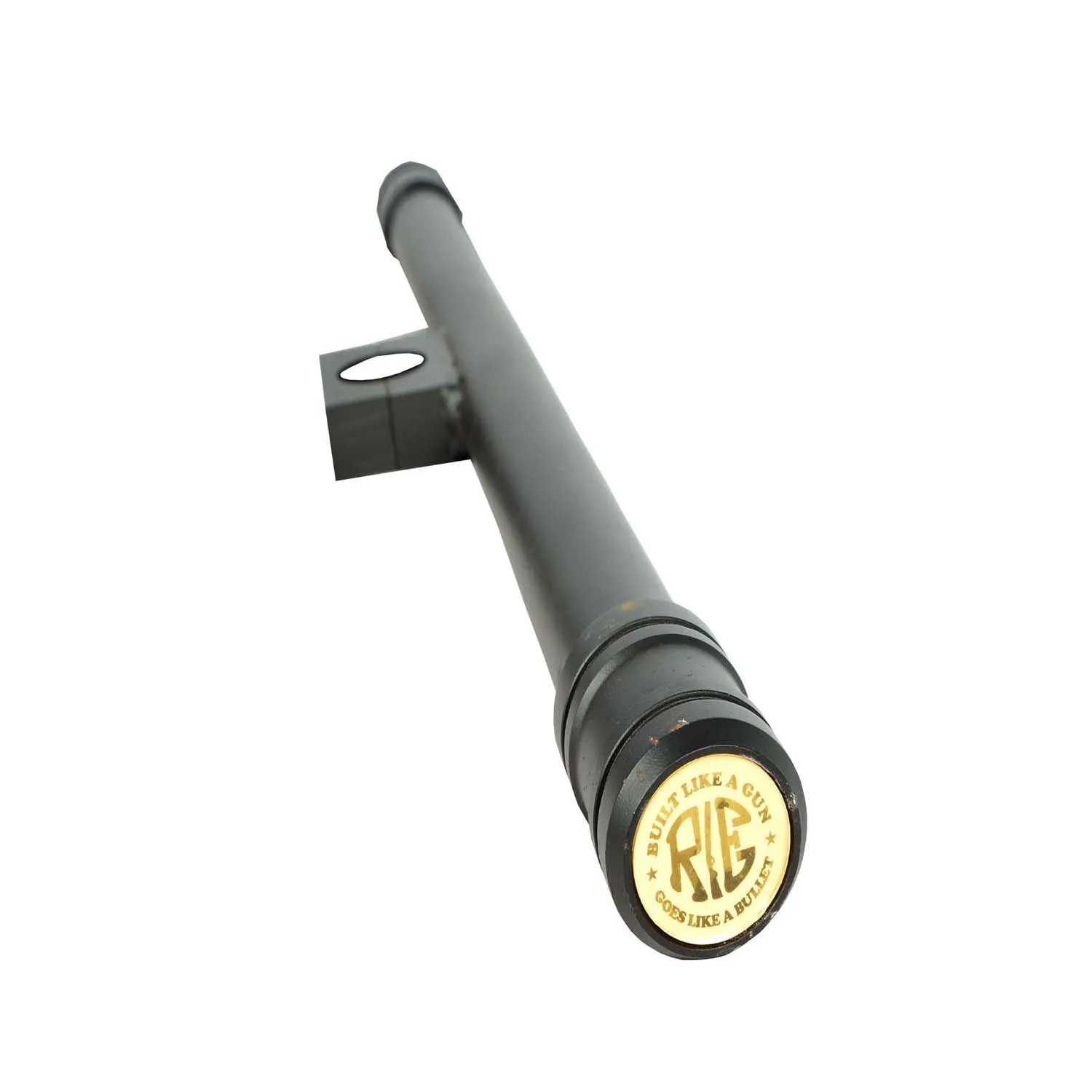 R.J.VON - Heavy Single Rod Black Leg Guard
