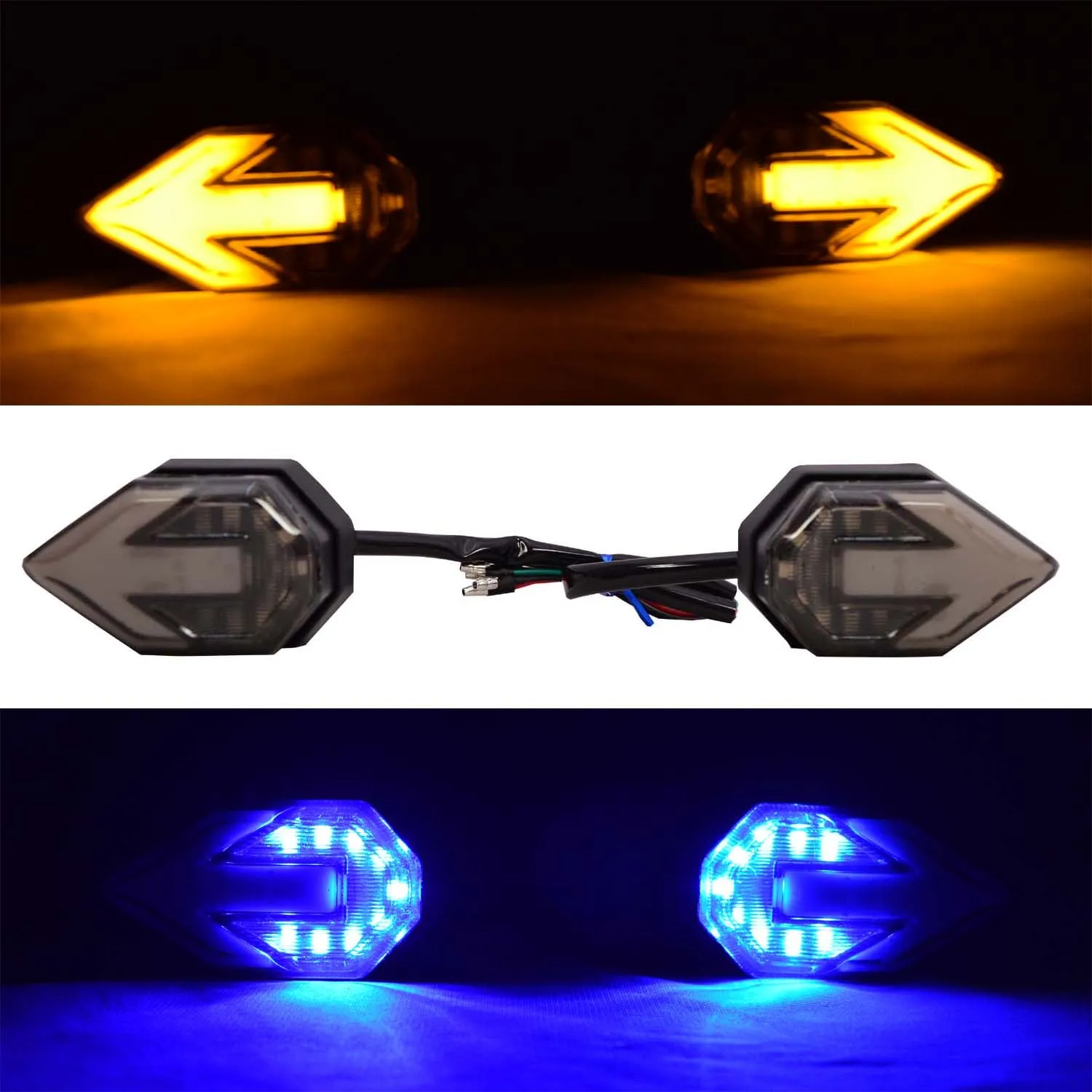 R.J.VON Led Arrow Indicator For Yamaha R15 V3,Honda Cbr,Kawasaki Ninja All Model.