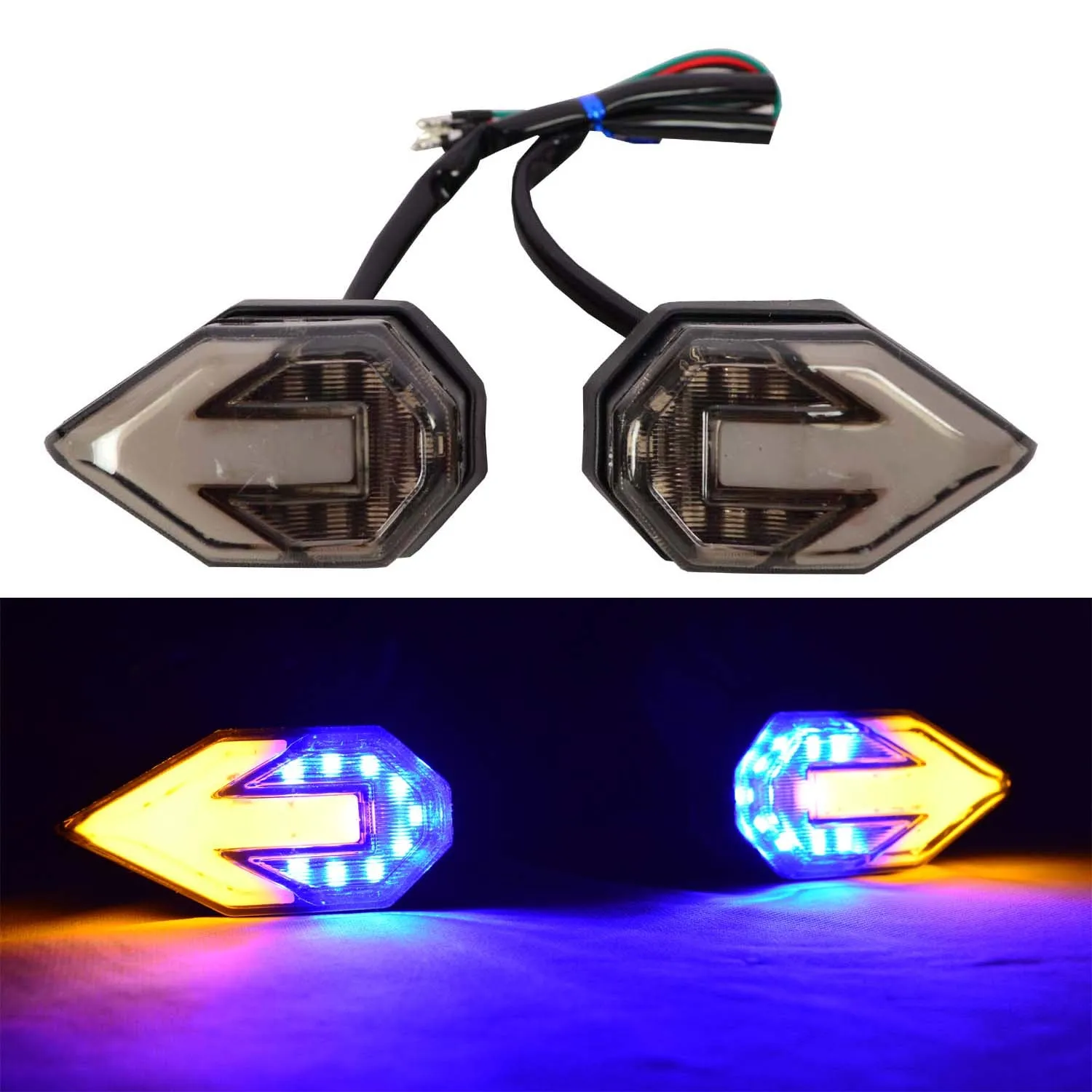 R.J.VON Led Arrow Indicator For Yamaha R15 V3,Honda Cbr,Kawasaki Ninja All Model.