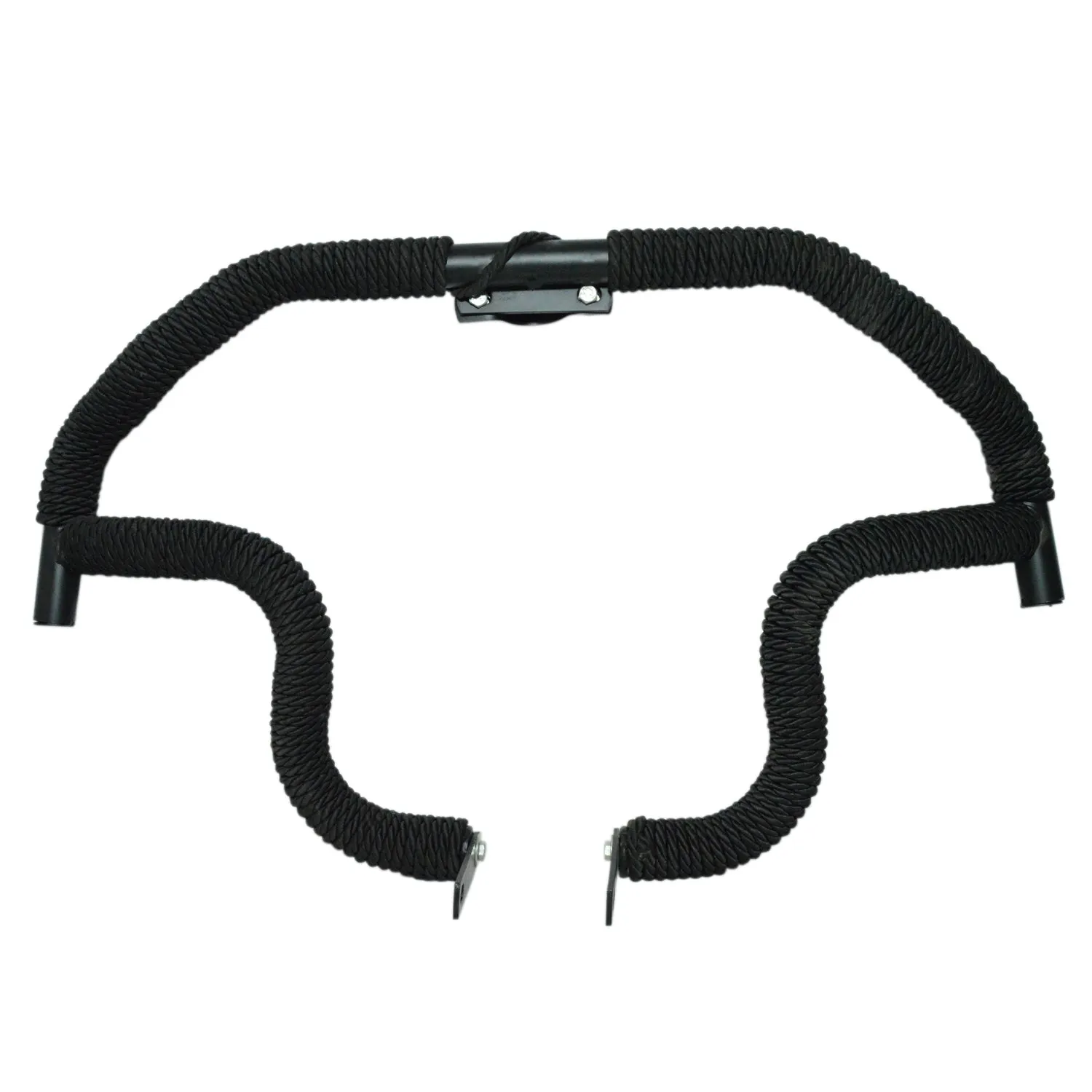 R.J.VON Leg Guard Eagle Face with Wrap Black Rope
