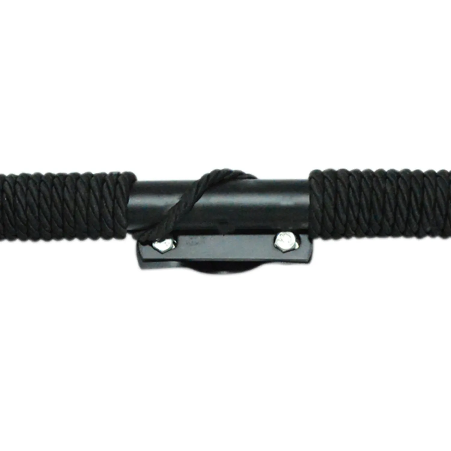 R.J.VON Leg Guard Eagle Face with Wrap Black Rope