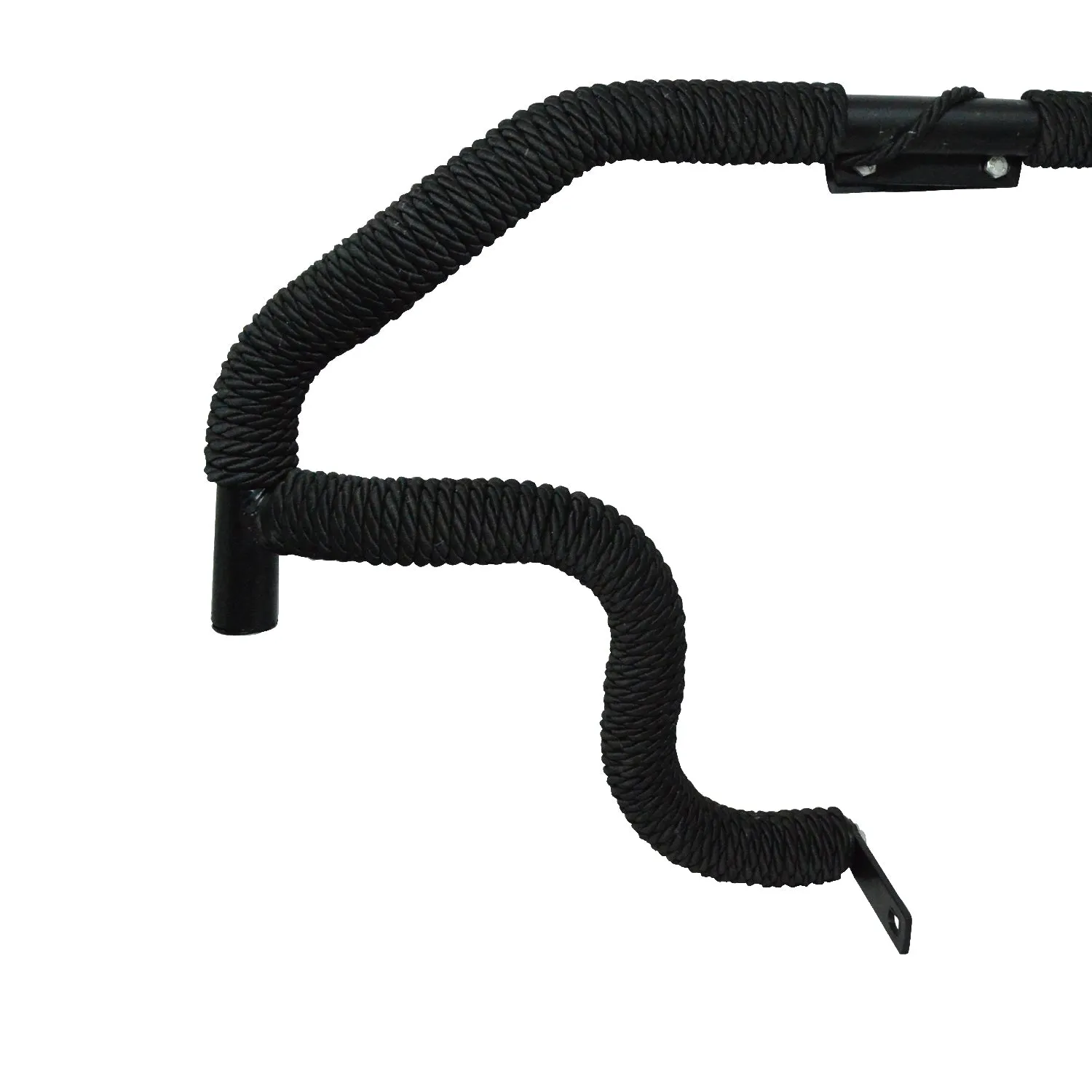 R.J.VON Leg Guard Eagle Face with Wrap Black Rope