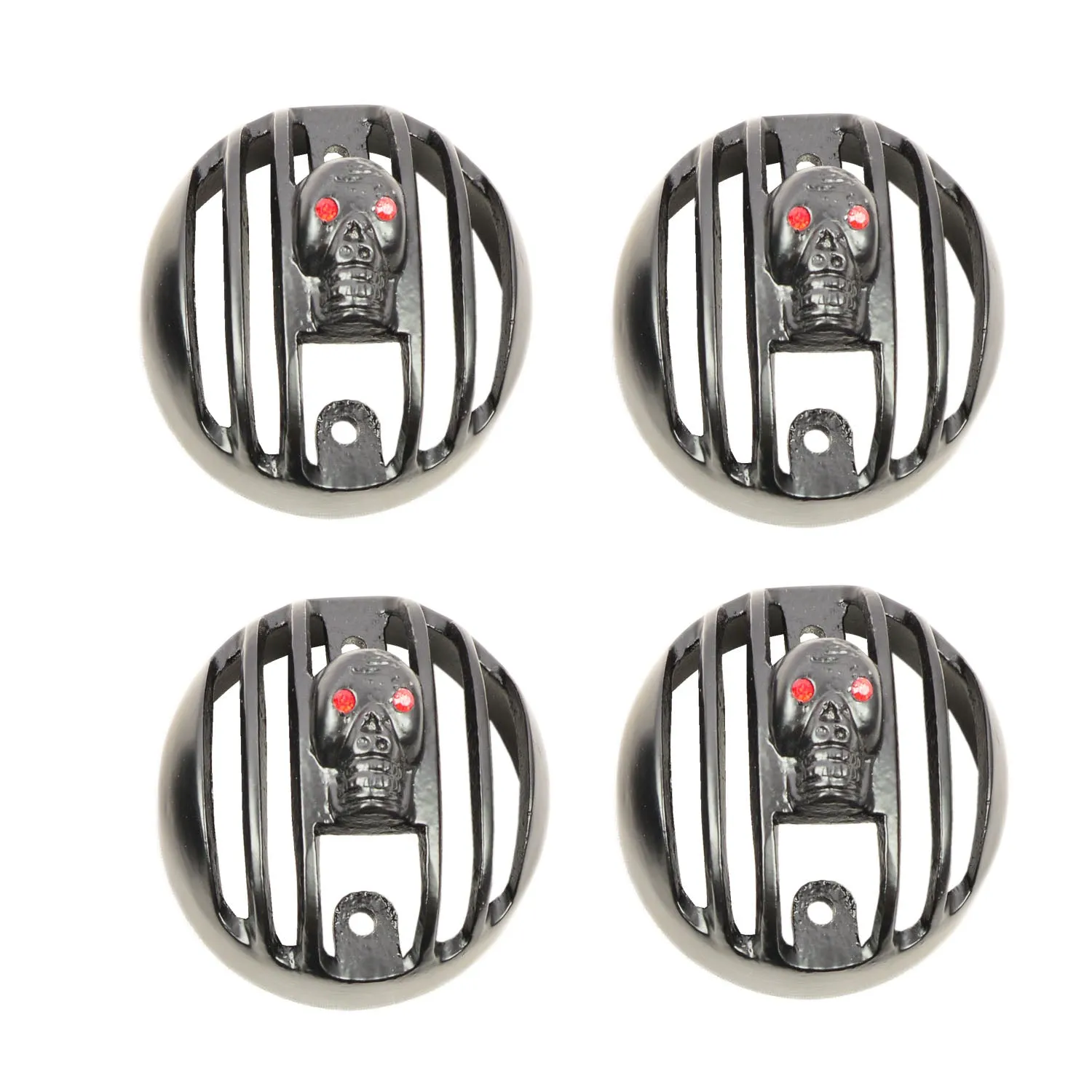 R.J.VON  Skull face Indicator Grill for Royal Enfield Classic 350/500.(Set of2/4)