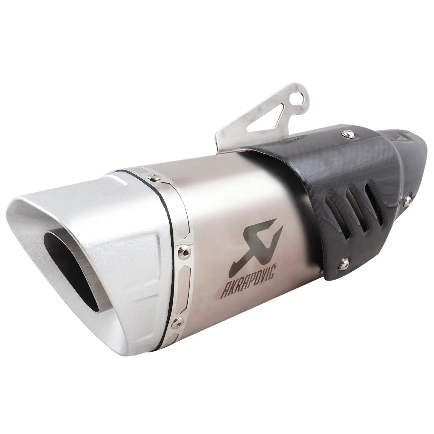 R.J.VON Universal Bike Exhaust AKRAPOVIC Chrom