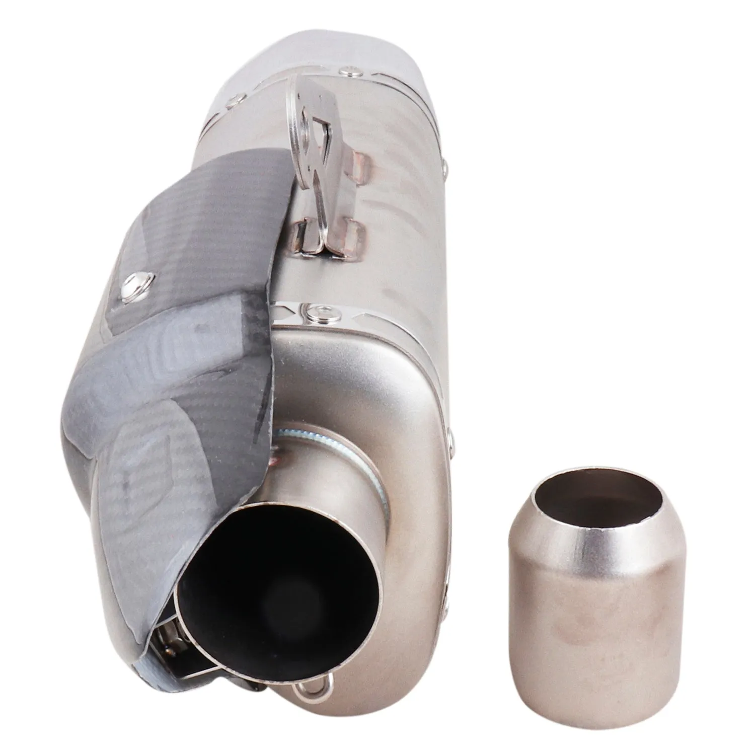R.J.VON Universal Bike Exhaust AKRAPOVIC Chrom
