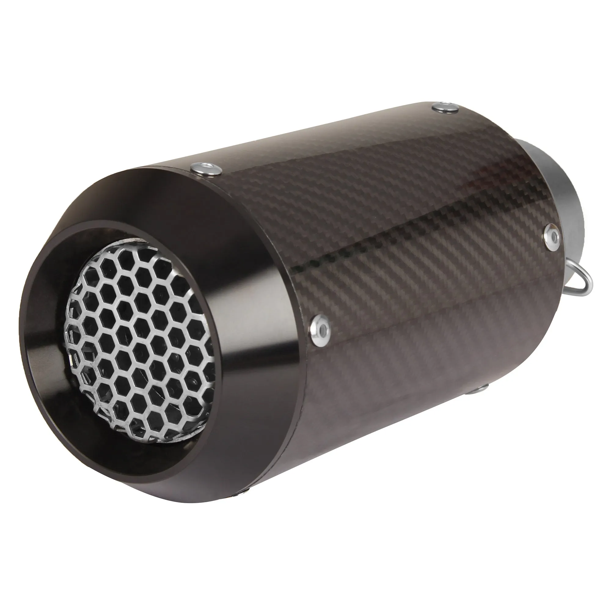 R.J.VON  Universal Bike Exhaust Muffler Pipe Carbon Fiber