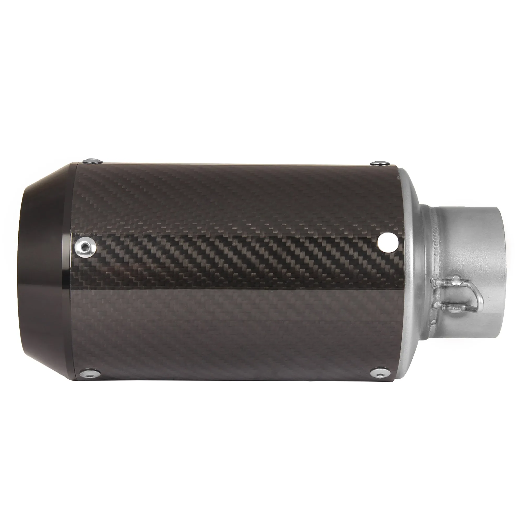 R.J.VON  Universal Bike Exhaust Muffler Pipe Carbon Fiber
