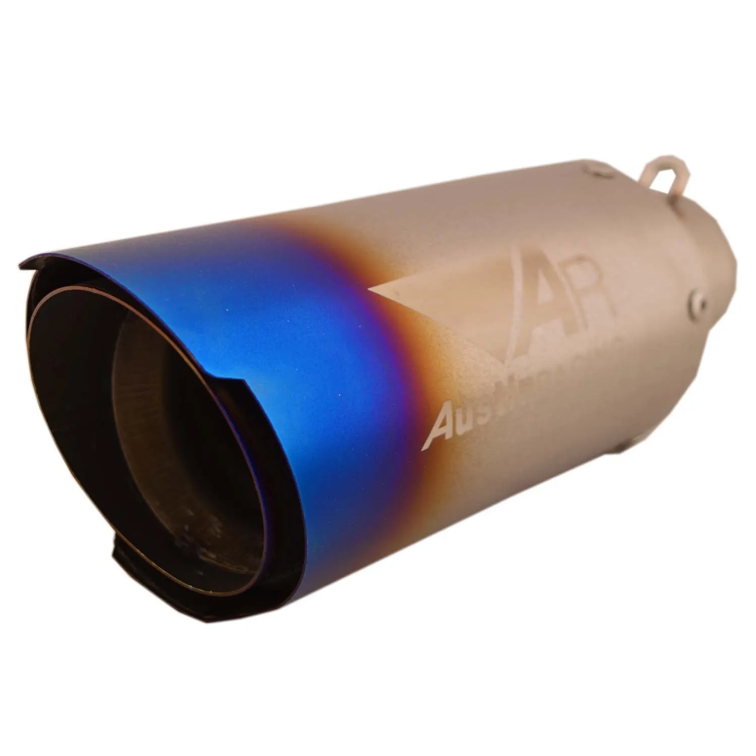 R.J.VON Universal Bike Exhaust Silencer AustinRACING (Silver)