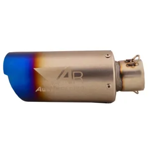 R.J.VON Universal Bike Exhaust Silencer AustinRACING (Silver)