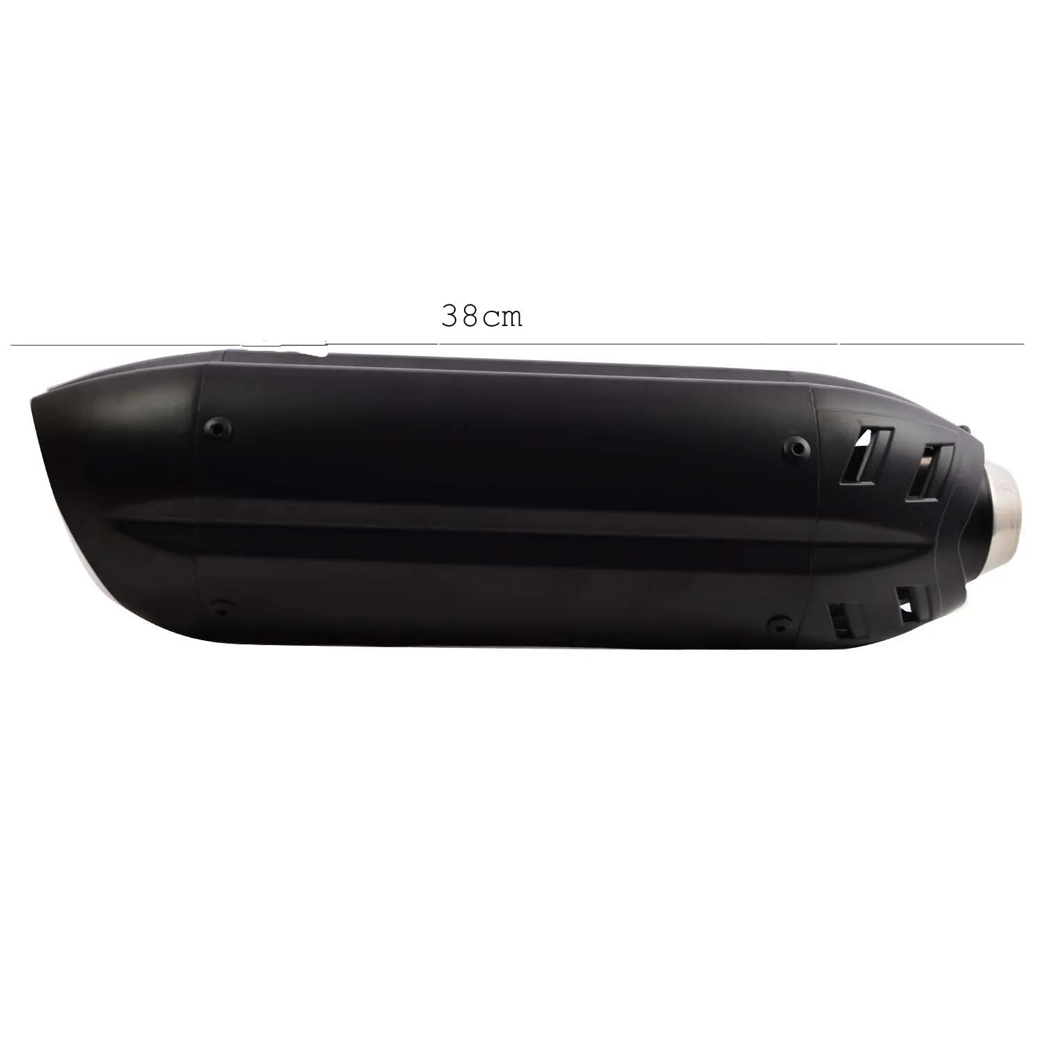 R.J.VON Universal Bike Exhaust Silencer  With DB Killer Long (Black)