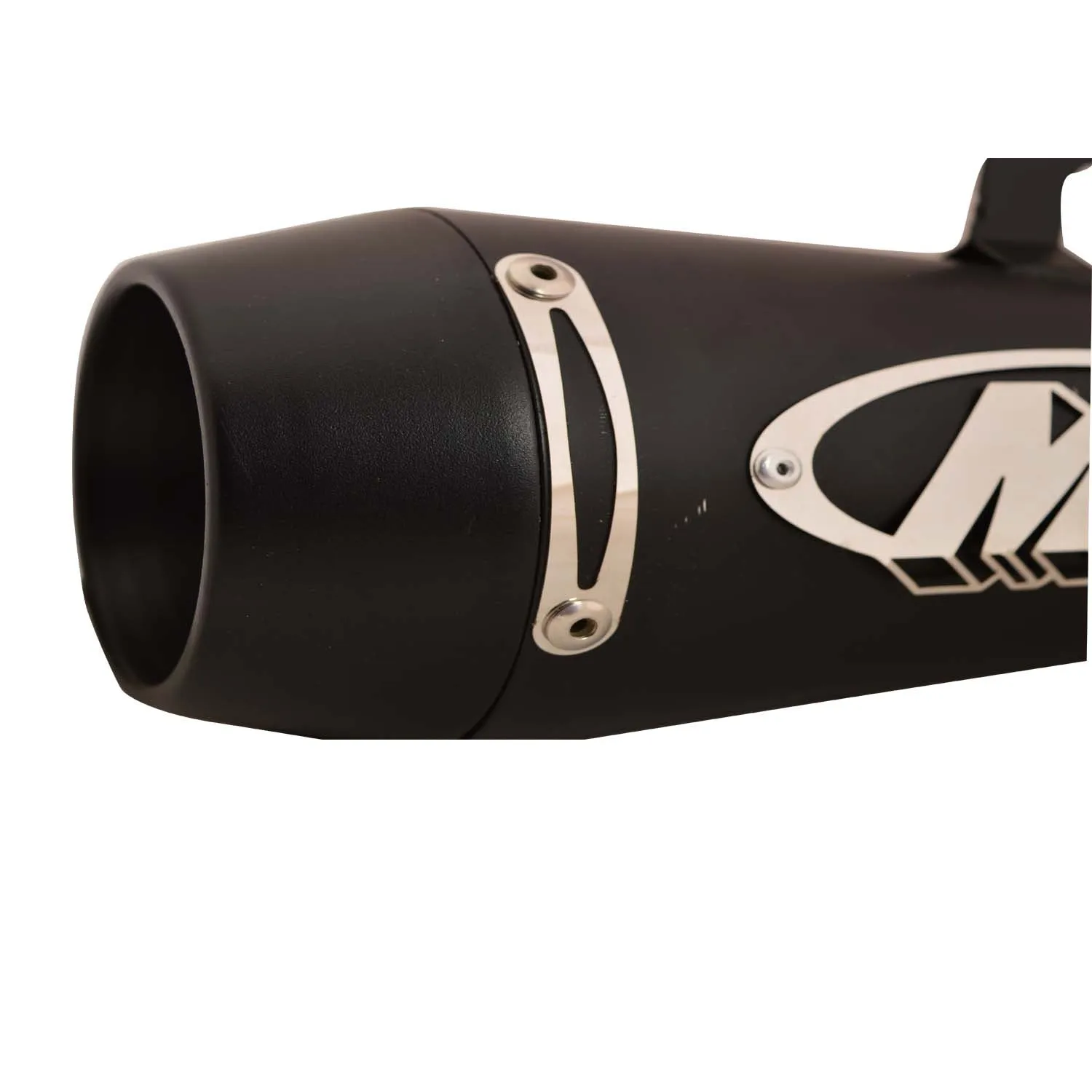 R.J.VON Universal Bike M4 Exhaust Silencer Long Straight (Black)