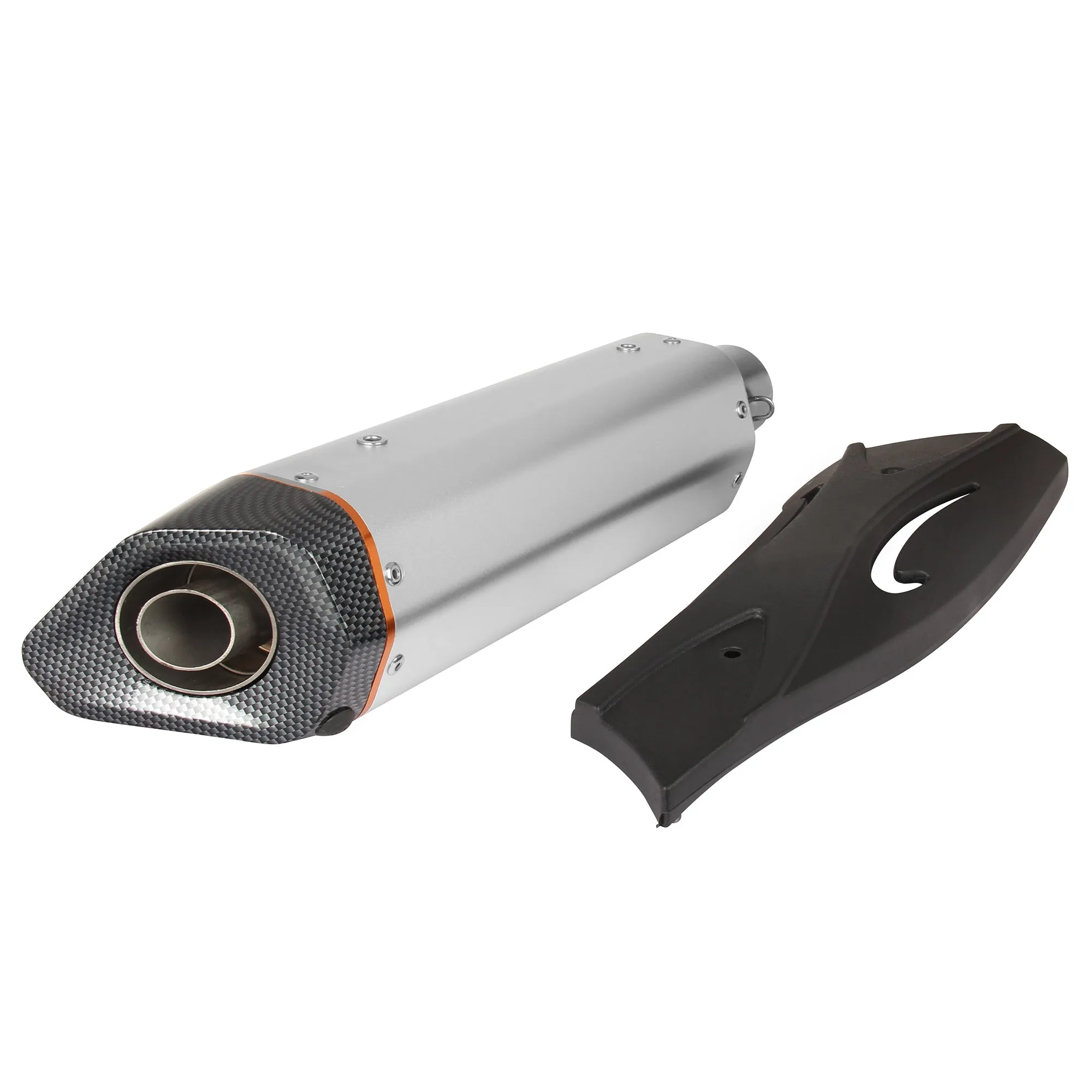 R.J.VON  Universal Silencer Exhaust Pipe Muffler With Covers