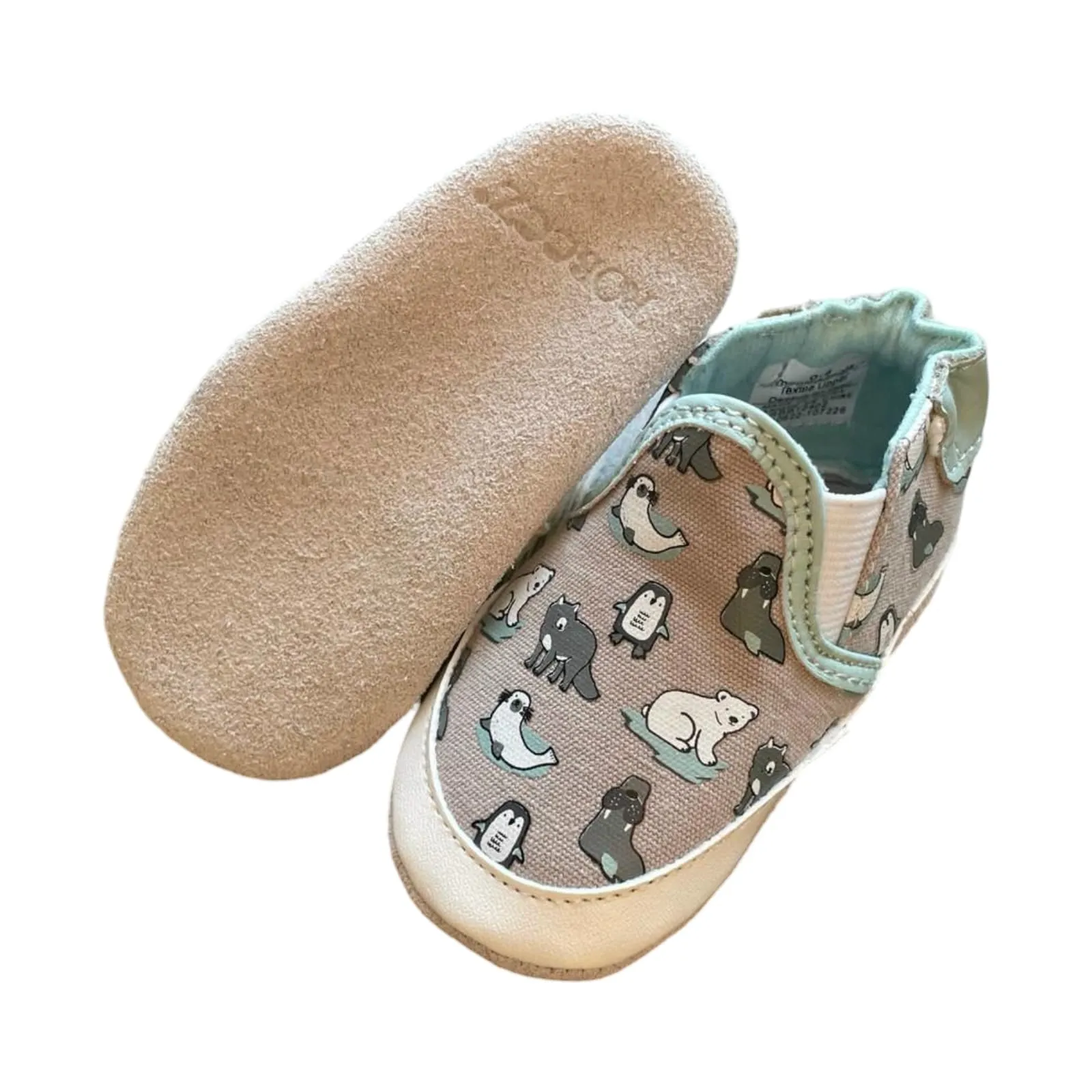 Robeez Arctic Friends Canvas Soft Sole Baby Shoe