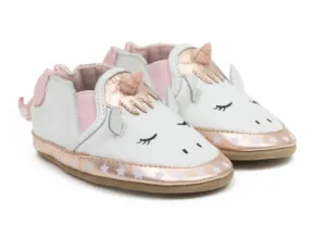 Robeez Evie Soft Sole White Girls