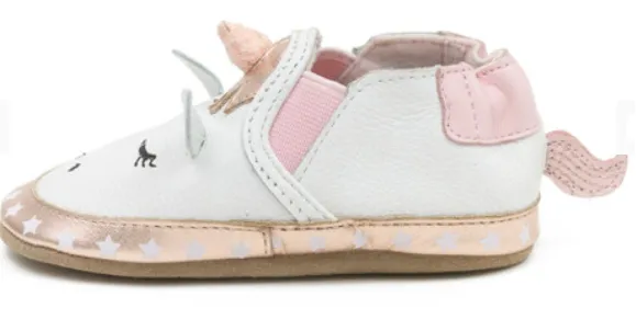 Robeez Evie Soft Sole White Girls