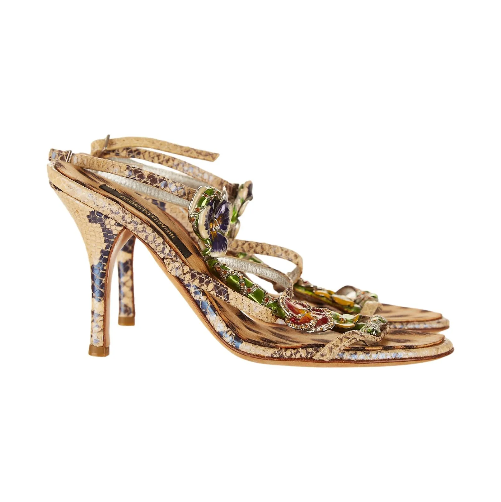 Roberto Cavalli Snake Charm Heels