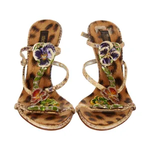 Roberto Cavalli Snake Charm Heels
