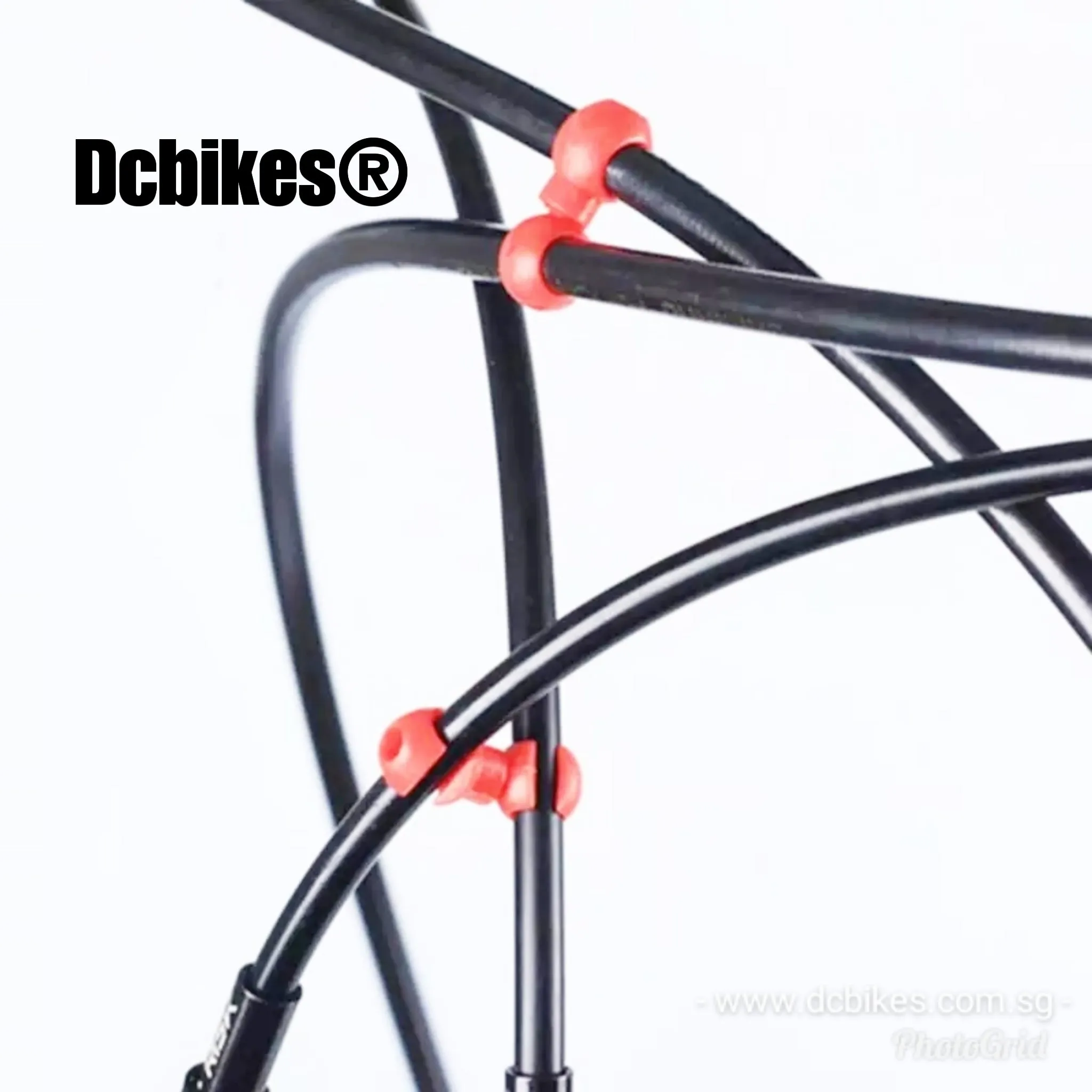 Rotatable C/S Clip Brake Derailleur Shift Cable Housing Tube Buckle (2 Pieces)