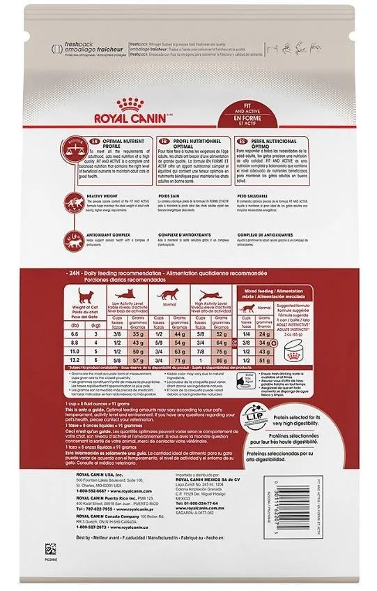 Royal Canin Feline Health Nutrition Adult Fit and Active Dry Cat Food