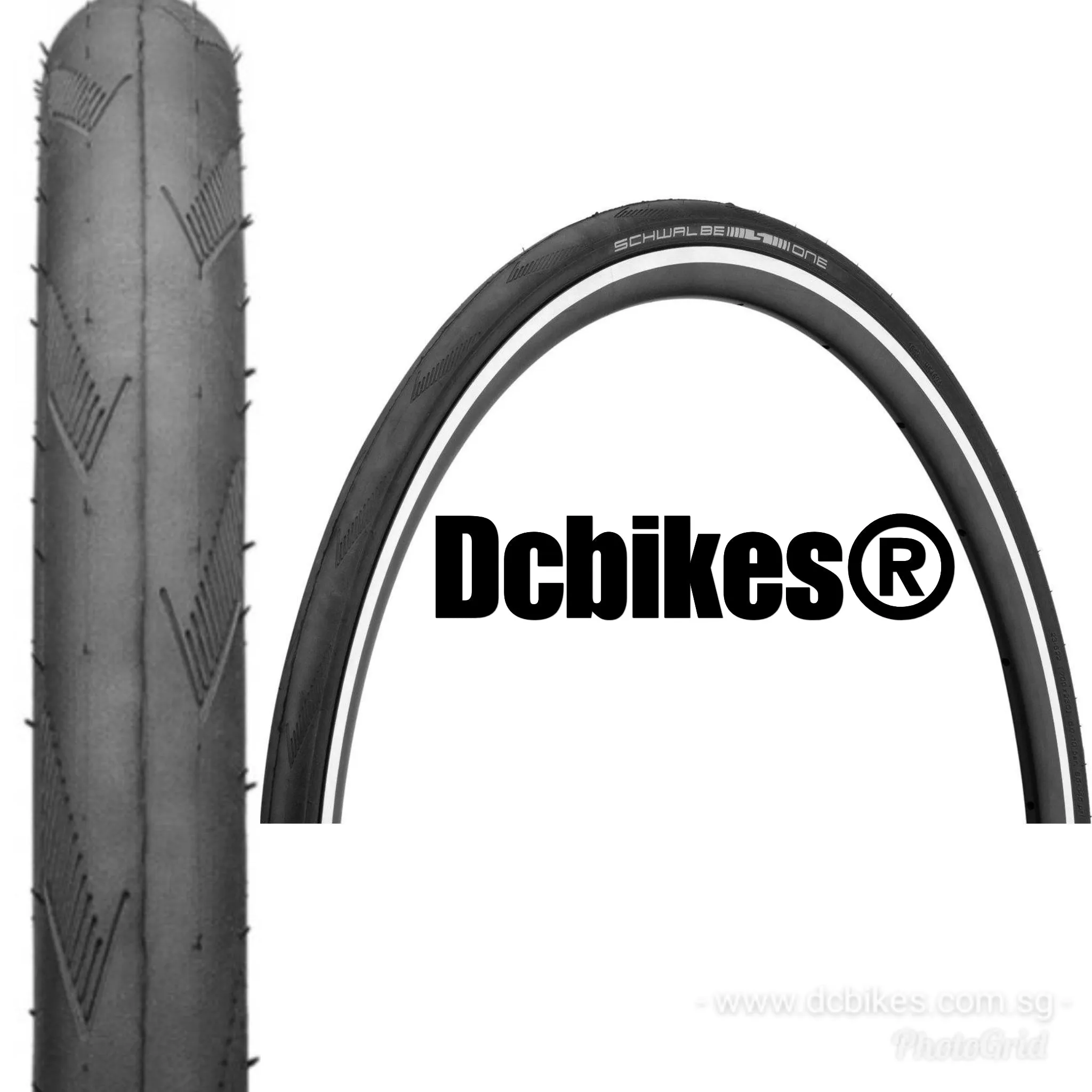 Schwalbe 20 X 1.125 One Black | Skinwall Yellow Performance Wired RaceGuard Foldie Tyres Etrto 28-451(1 Tire)