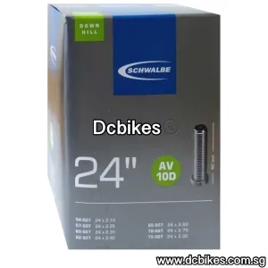 Schwalbe 24 X 2.1 - 3.0 MTB Downhill Schrader Inner Tube Etrto : 507 | AV10D 