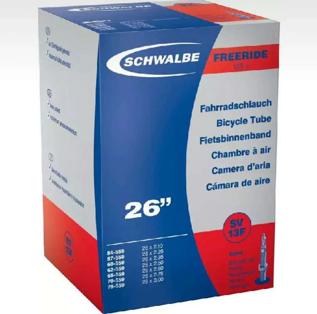 Schwalbe 26 | 27.5 X 2.1 - 3.0 Downhill Freeride MTB Presta | Schrader Inner Tube (1 Piece)