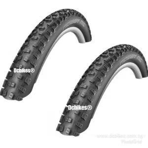 Schwalbe 26 X 2.25 | 2.4 Nobby Nic Addix Tubeless Ready Foldable MTB Tyres (2 Tires)