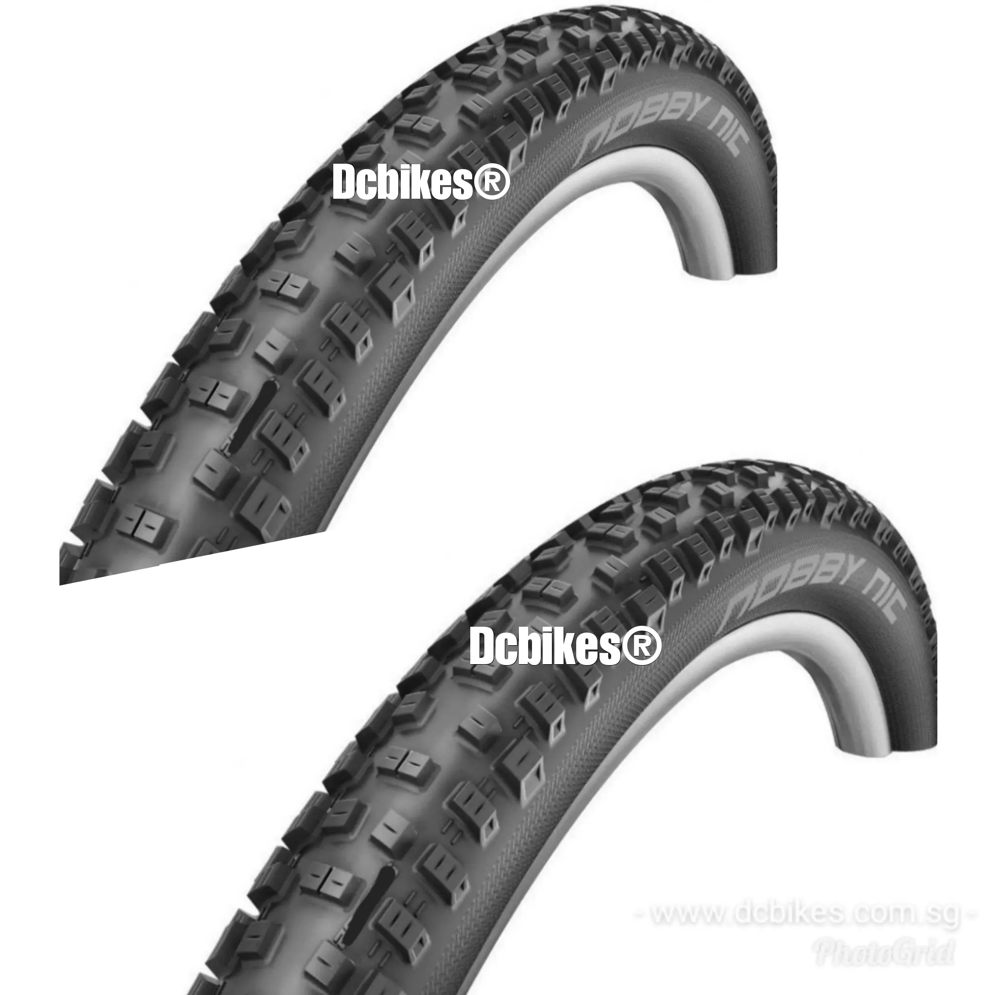Schwalbe 26 X 2.25 | 2.4 Nobby Nic Addix Tubeless Ready Foldable MTB Tyres (2 Tires)