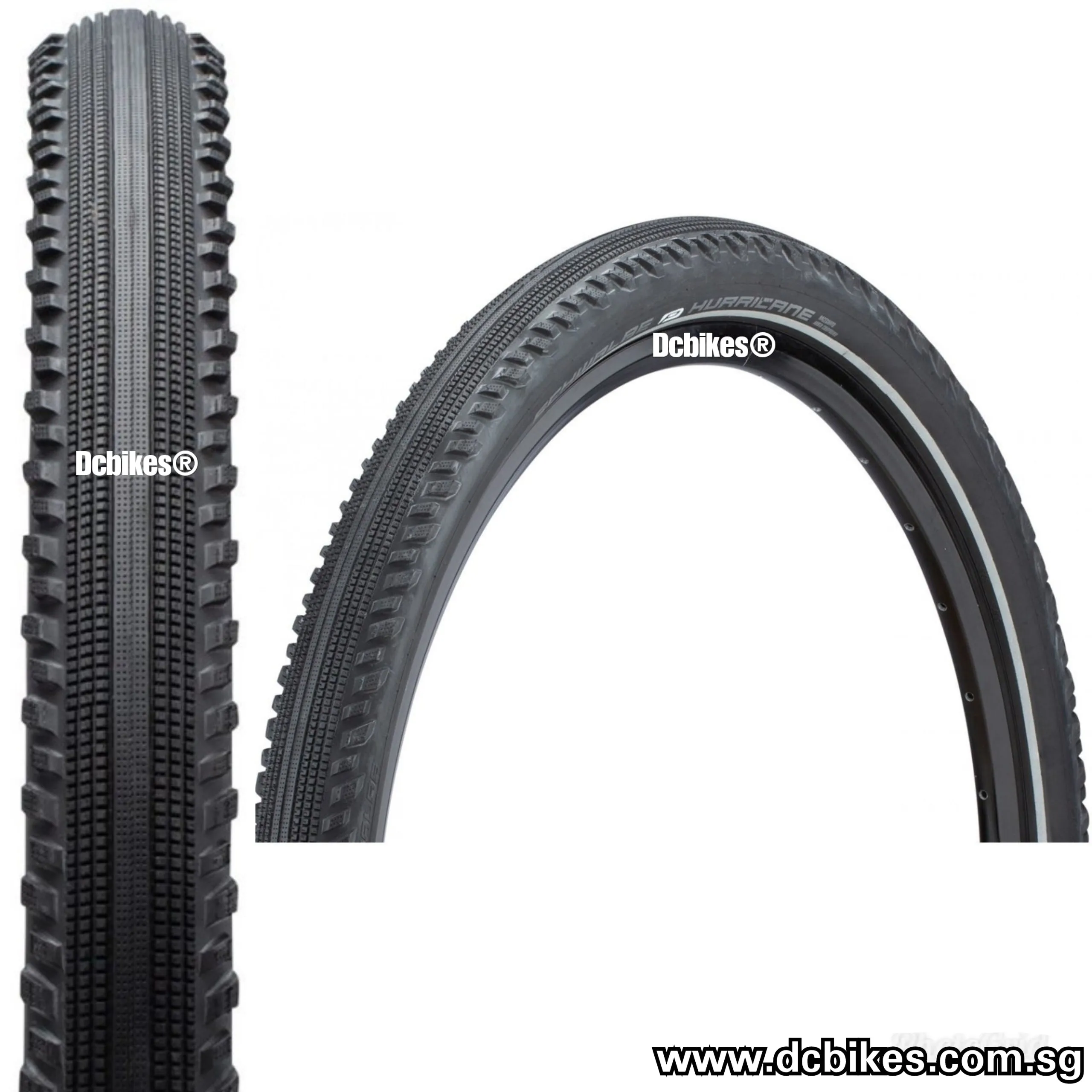 Schwalbe 27.5 X 2.25 | 2.4 Hurricane RaceGuard ADDIX Wired Tyres (2 Tires) 