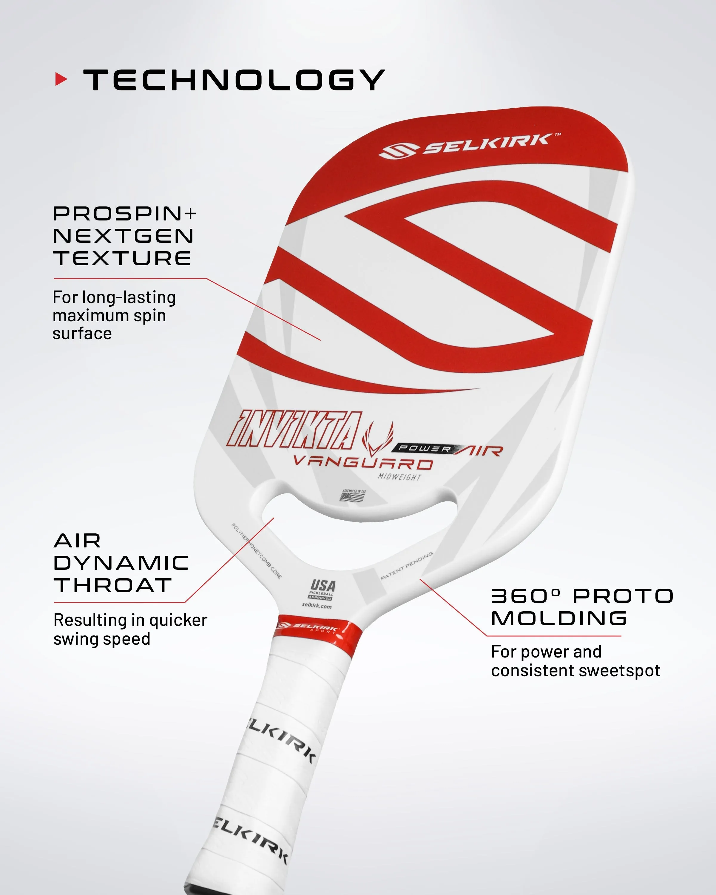 Selkirk VANGUARD Power Air - Epic Pickleball Paddle