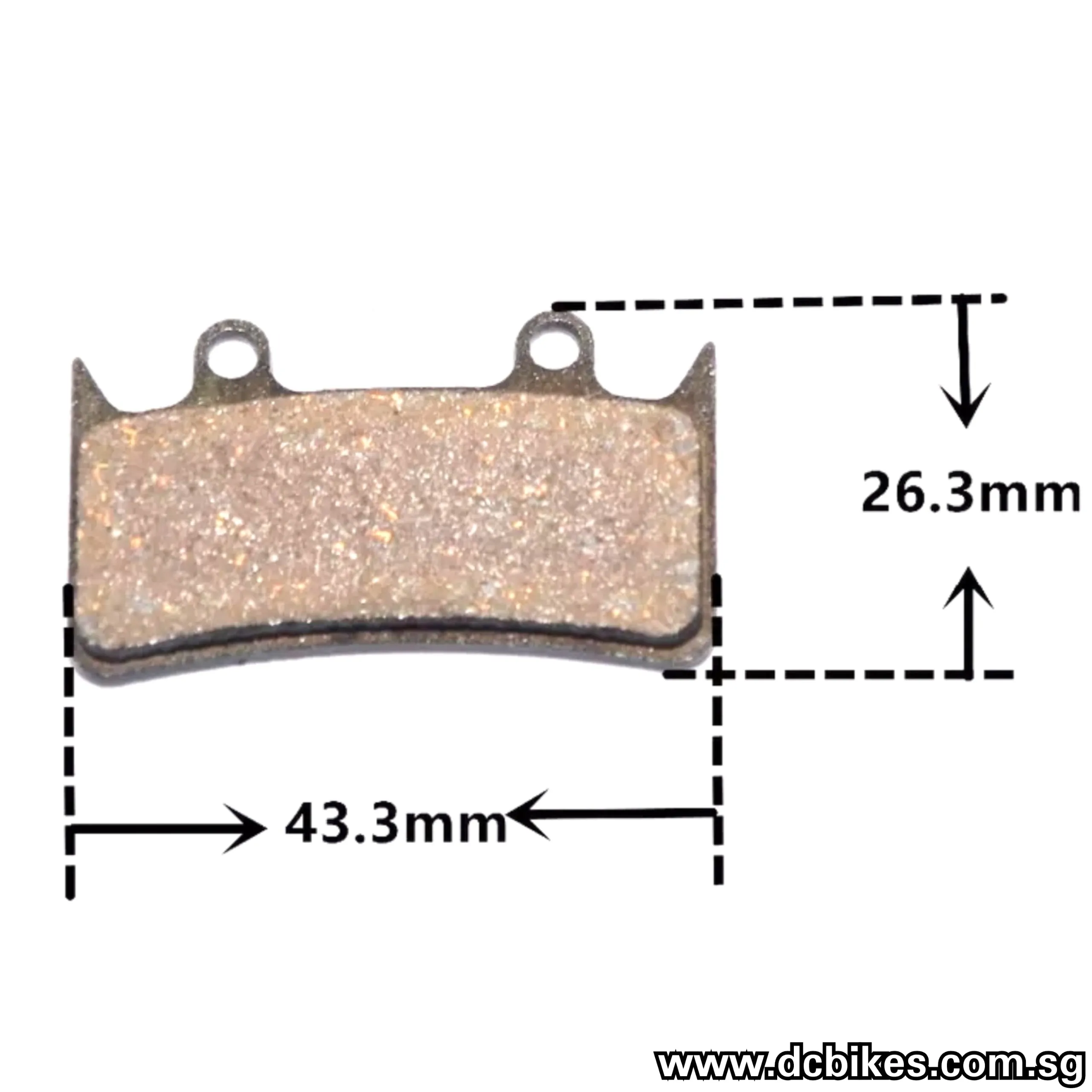 Semi Metal Brake Pads For Hope Tech 6 Pistons Mono Ti (1 Pair)