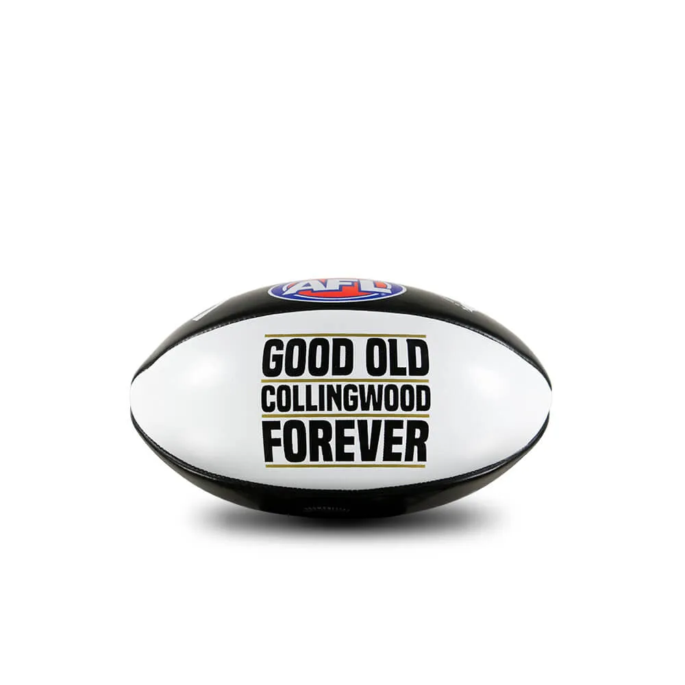 SHERRIN COLLINGWOOD PVC 20CM SOFTIE MASCOT FOOTBALL
