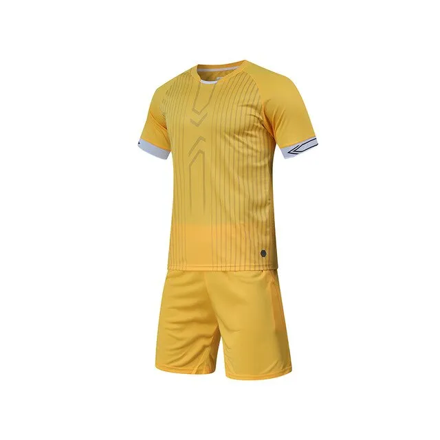 SHINESTONE Football 2020 New Men Kids Soccer Jerseys Set Boys Girls Football Training Uniforms Team Football Jerseys Sets Print