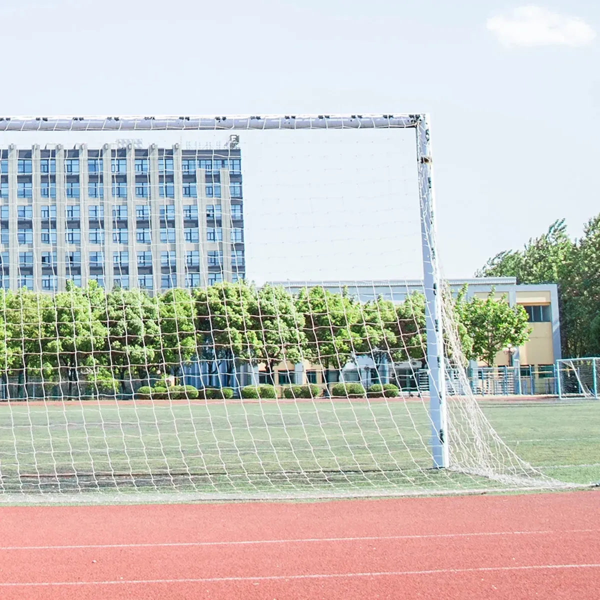 Soccer Goal Net Heavy Duty Polyethylene Anti-Impact Football Post Net Foldable Portable Soccer Net Football Game Equipment for Club School Football Match Training