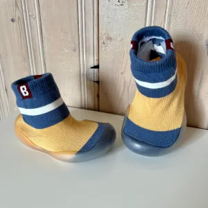 Sock Shoes - Blue & Yellow