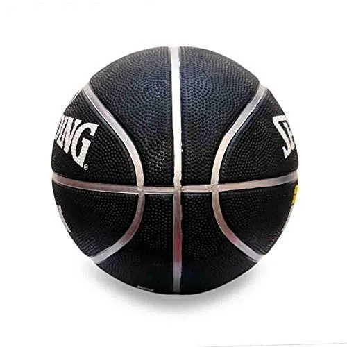 Spalding Slamdunk Rubber Basketball (Color: Black, Size: 5