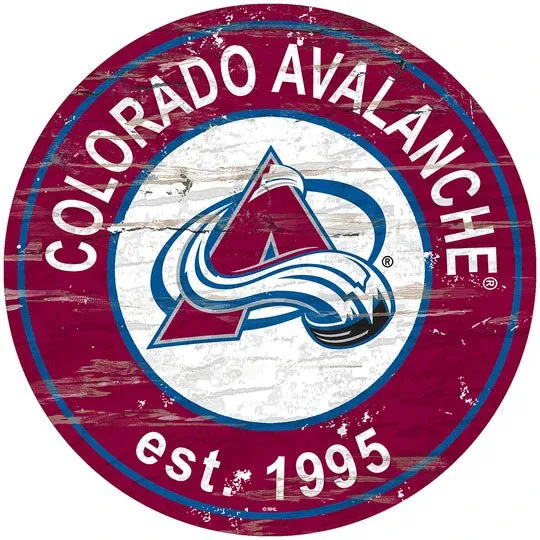 Sport Teams (NFL and NHL)  Distressed Round Wall Sign  Item #3853